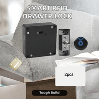 Serrure de casier intelligente sans fil pour usine, serrure de casier de bureau sous le bureau, serrure électronique sans fil cachée RFID