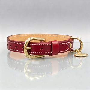 Juego de correa de cuello de Mascota de cuero PU vegano ajustable estilo de lujo con logotipo personalizado collares suaves impermeables duraderos para gatos pequeños - Product Image 1