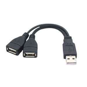 <b>Usb</b> 2.0 1 <b>To</b> 2 Extension <b>Cable</b> Male <b>To</b> 2 Female Data Charging <b>Cable</b> Copper Wire 3a Fast Charging For Pc And Devices - Product Image 4