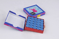 Prix usine 9/10/11/12/13 MM Billard Snooker Table Queue Conseils Boîte Bleue de 50PCS à Vendre