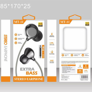 Écouteurs intra-auriculaires MT-11 Original Qwen JL Chipset Bass, <span class=keywords><strong>coque</strong></span> en métal, fil 3,5 mm, étanches IPX-3, cordon de 1,2 m, son haute fidélité - Product Image 1