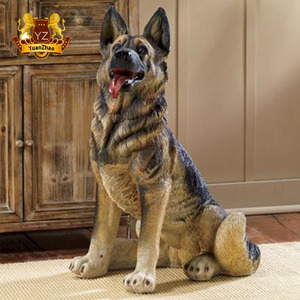 Estatua de decoración de jardín, tamaño real, bronce, <span class=keywords><strong>Pastor</strong></span> Alemán, perro, a la <span class=keywords><strong>venta</strong></span> - Product Image 3