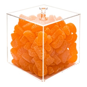 Custom Size Transparent Eco-friendly Acrylic 3mm Candy Storage Display <b>Cookie</b> <b>Box</b> Food Stand Nuts Fruit Organizer Price Tag Slot - Product Image 1
