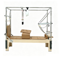 Machine de Pilates Cadillac Reformer en Bois d'Érable, 16 ressorts réglables, Rouleau silencieux, pour Studio de Yoga, Entraînement complet, Direct Usine