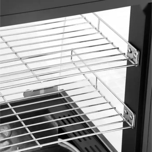 Vitrine de présentation de tartes aux œufs pour cuisine de restaurant commercial, chauffe-aliments électrique - Product Image 5