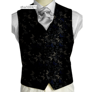 <span class=keywords><strong>Gilet</strong></span> da uomo <span class=keywords><strong>nero</strong></span> in jacquard casual Keer per abito o <span class=keywords><strong>smoking</strong></span> - Product Image 1