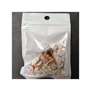 Breloques en résine de cône de glace simulée Kawaii, mélange de tranches d'argile de beignet, perles carrées transparentes pour coque de téléphone, décoration d'art d'ongle - Product Image 3