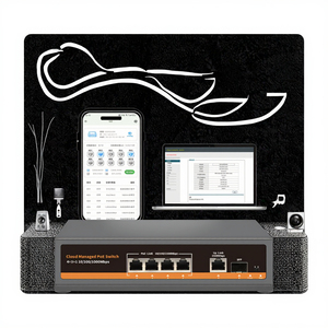 HoweVis OEM Conmutador POE de 6 puertos No administrado 48V Activo IEEE802.3 AF/AT para cámaras IP Conmutadores PoE 802.3at Conmutadores de red - Product Image 3