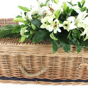 Cenaze kullanımı için kaliteli çok boyutlu hasır avrupa tarzı tabut - Product Image 5