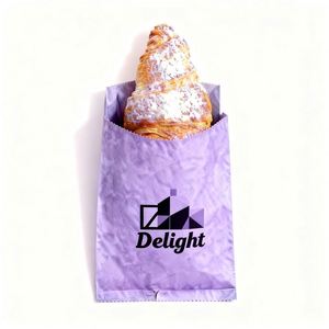 Sacs d'emballage pour boulangerie, baguette, toast, hamburger, sandwich, en papier kraft de qualité alimentaire, écologiques, résistants à la graisse et à l'eau - Product Image 3