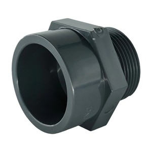 Nhà Máy Giá <span class=keywords><strong>PVC</strong></span> ổ cắm với nam chủ đề DIN tiêu chuẩn phụ kiện đường ống - Product Image 5