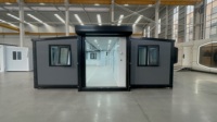 Maison préfabriquée extensible en acier écologique contemporaine de 20 pieds et 40 pieds avec cuisine, chambre, villa, maison préfabriquée de luxe mobile