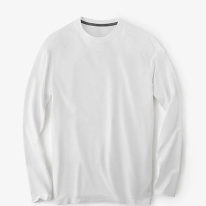 OEM Men's Raglan <b>Long</b> Sleeve <b>Tshirt</b> High Quality Breathable Anti-Wrinkle Quick Dry Slim Fit Custom Logo Made Polyester/Cotton - Product Image 3