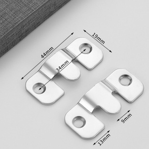 Stainless Steel <b>Hanging</b> Buckle with Recessed Mounting <b>Bracket</b> for Furniture Connection Wall Photo Frame Display Hitch - Product Image 2