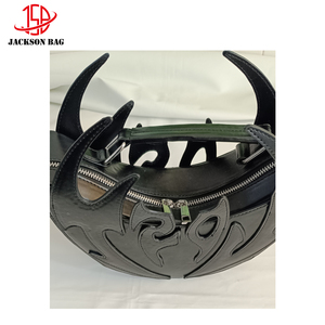 Borsa a tracolla 3D a forma di viso in pelle PU con cerniera, portamonete rotondo per <span class=keywords><strong>cellulare</strong></span>, personalizzabile da Jacksonleather Bags - Product Image 6