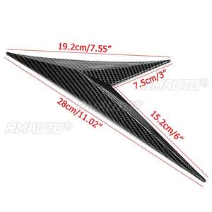 2 piezas de cubiertas decorativas para ventilación lateral de guardabarros de coche, embellecedores de entrada de aire para Honda/Mazda/BMW/Audi - Product Image 6