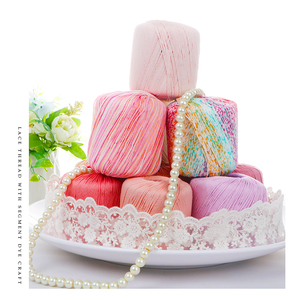 Fil à tricoter en <span class=keywords><strong>coton</strong></span> 100% n°3, dentelle perlée, laine, pour tricoter à la main des vêtements et des poupées, 40g/<span class=keywords><strong>pelote</strong></span> - Product Image 2