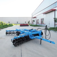 Herse à disques pliante hydraulique Yuntai 1BJ-4.4 de type tracté, avec 40 disques, facile à transporter, pour machines agricoles