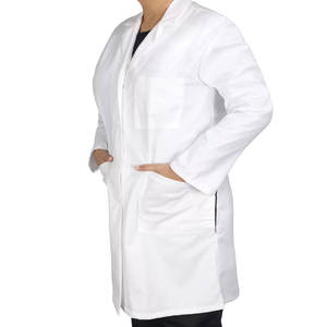 Blouse de laboratoire blanche professionnelle à manches longues à 3 poches de 39 pouces unisexe fabriquée de haute qualité dans un style unique - Product Image 1