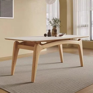 <span class=keywords><strong>Tavolo</strong></span> Moderno e Semplice con Piano <span class=keywords><strong>in</strong></span> Pietra, <span class=keywords><strong>per</strong></span> Uso Commerciale, Alberghiero e Domestico, con Gambe <span class=keywords><strong>in</strong></span> <span class=keywords><strong>Legno</strong></span> Massello - Product Image 5