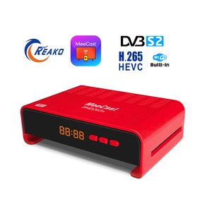 جهاز استقبال القنوات الفضائية الرقمية GX6605H DVB-S2 H.265 Hevc مع فك التشفير المجاني وتقنية MeeCast وواي فاي مدمج - Product Image 1