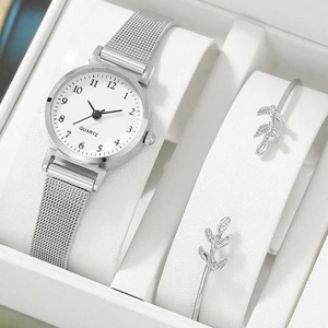 Simple and casual <b>digital</b> mesh women's quartz <b>watch</b> - Product Image 2