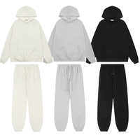 Lianao 2026 – Ensemble Essentiel Sweat à Capuche et Pantalon de Survêtement à Revers en Coton Unisexe avec Logo ESS – Prix de Gros SS22