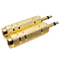 Adaptateur de conversion 3,5 vers 6,5, microphone mono 2 cœurs, adaptateur d'amplificateur de microphone, prise pour téléphone, ordinateur, boîtier audio