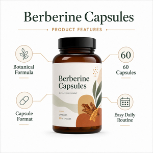 Complément alimentaire à base de plantes en gros, cannelle de Ceylan biologique, chlorhydrate de berbérine liposomale 1500 mg 97%-98% capsules, améliore l'immunité - Product Image 4