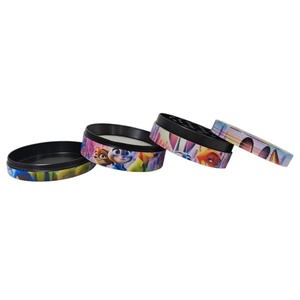 Round Zinc Alloy Herb Grinder 63mm With Colorful Cartoon Characters Design Storage Container Modern Style <b>Smoking</b> Accessory - Product Image 1