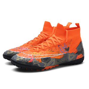 <span class=keywords><strong>Chaussures</strong></span> <span class=keywords><strong>de</strong></span> football montantes respirantes à crampons TF pour hommes, enfants, adultes, grandes tailles, femmes, unisexe, anti-torsion, printemps automne, vente en gros - Product Image 1