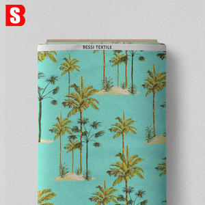 Chấp Nhận Tùy Chỉnh In Kỹ Thuật Số Tự Do Tana Bãi Cỏ 100% Bông Vải Cây Cọ Thiết Kế In Mềm Mại Và Trọng Lượng Nhẹ Cho Ăn Mặc - Product Image 4