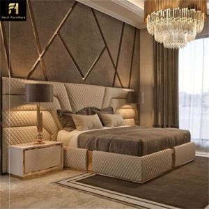 Ensemble de Chambre à Coucher de Luxe de Qualité Supérieure, Expérience de Plaisir, Lit Double Moderne en Cuir Souple, Mobilier d'Hôtel Haut de Gamme - Product Image 3