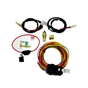 Professional Auto Electric Cooling Fan Single Control Wiring Harness Install Kit