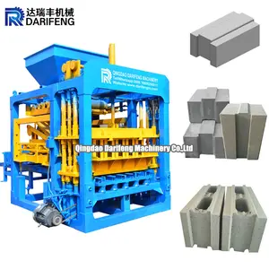 QT5-15 meilleure vente Machine automatique de fabrication de briques en béton Blocs de ciment imbriqués Machine à blocs de terre