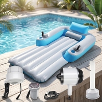 Chaise longue gonflable motorisée et durable avec hélice et planche à jet pour piscine, radeau aquatique pour adultes à chevaucher