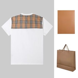 Camiseta de Verano 2026 de Alta Calidad, Casual, Holgada, Transpirable, Vintage, de Manga Corta, con Diseño a Cuadros Burberry para Hombre - Product Image 2