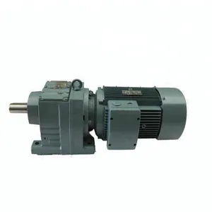 R series Three-stage or two-stage foot-mounted helical gear reductor waterproof worm gear box revece gearbox