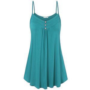 Bestseller Damenkleidung Sommer Locker Sitzend Sexy V-Ausschnitt Trägertop Übergröße - Product Image 4