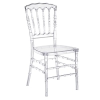 Chaise Chiavari en résine plastique transparente pour hôtel, vente en gros, chaises transparentes en acrylique pour événements, fêtes et mariages