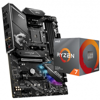 二手MSI MPG B550游戏边缘无线游戏主板，配有AMD Ryzen 5 7 9 3600X 3700X 3800X 3900X台式机处理器
