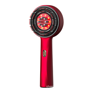 Peigne pour cuir chevelu et masseur de tête avec thérapie par lumière rouge pour les soins capillaires, détend le cuir chevelu, améliore la circulation - Cadeau d'anniversaire - Product Image 1