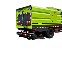 Balayeuse multifonctionnelle diesel Dongfeng avec châssis, jet d'eau haute pression et brosses latérales pour zones urbaines/scéniques