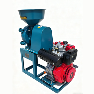 Moulin à Grains et <span class=keywords><strong>Broyeur</strong></span> d'Épices pour Aliments Secs et Humides, Usage Domestique et <span class=keywords><strong>Agricole</strong></span>, 300 Kg/h, Moteur Pratique, Facile à Nettoyer, Alimentation Diesel - Product Image 5