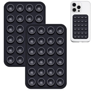 24 Suction Cup <b>Silicone</b> Phone Holder Thick Multi-Functional Phone Stand Multiple Colors Single-Sided Adhesive - Product Image 2