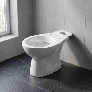 Luxury Ceramic Two Piece Water Closet Toilet Round EWC Biblock WC Close Coupled P <b>Trap</b> S <b>Trap</b> Floor Mounted - Product Image 6