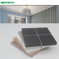 Système d'automatisation domestique intelligent à contact sec SEXANKA, interrupteurs muraux tactiles à 4 boutons en alliage d'aluminium, 30V 12mA