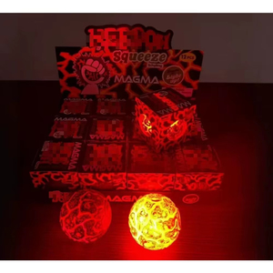 NeeDoh Magma Smack, Juguete Antiestrés Luminoso con Textura de Lava y Meteorito, Bola de Apretar - Product Image 5