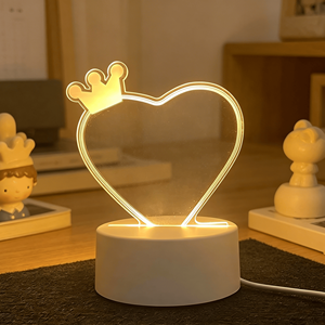 Unique Products Custom DIY Creative 3d Led Acrylic Glass Message for Kids Writing Board Memo - Product Image 3