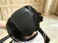 Serre-tête Hijab pour femme en nylon noir mat sablé à motif géométrique, élégant, durable, de haute qualité, ajouré, pour mariage, support musulman